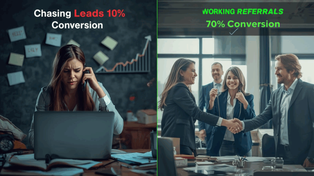 Why Real Estate Referrals Convert at 70% While Leads Barely Hit 10%